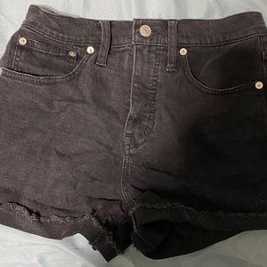 Madewell high waisted denim shorts